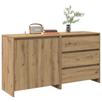 vidaXL 2 dalių indauja Artisan Oak Engineered Wood