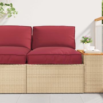 vidaXL Pallet pagalvių rinkinys 2 pcs Kreminė Oksfordo audinys