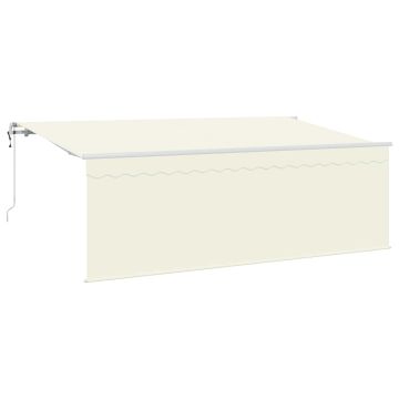 vidaXL Ištraukiama markizė Kreminė 400 x 200 cm