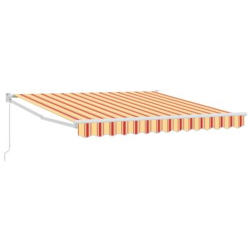 vidaXL Pavėsinė Geltona ir Oranžinė 350 x 250 x 165 cm Poliesteris