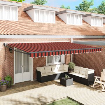 vidaXL Pavėsinė Oranžinė ir ruda 500 x 300 x 165 cm