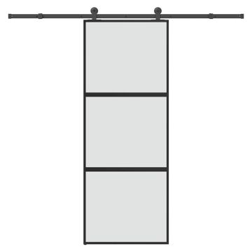 vidaXL Stumdomos durys su įrangos rinkiniu, 76x205cm