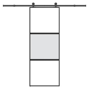 vidaXL Stumdomos durys su įrangos rinkiniu, 76x205cm