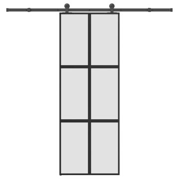 vidaXL Stumdomos durys su įrangos rinkiniu, 76x205cm