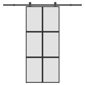 vidaXL Stumdomos durys su įrangos rinkiniu, 90x205cm