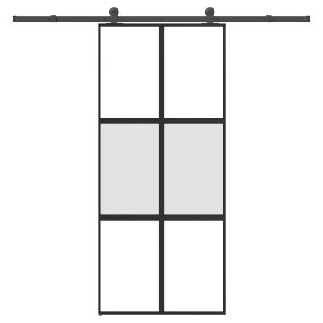 vidaXL Stumdomos durys su įrangos rinkiniu, 90x205cm
