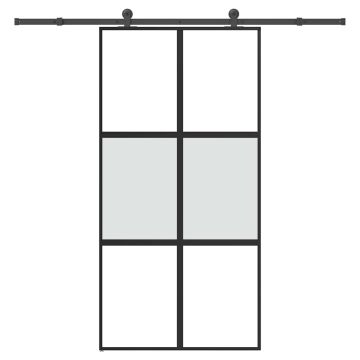 vidaXL Stumdomos durys su įrangos rinkiniu, 102,5x205cm