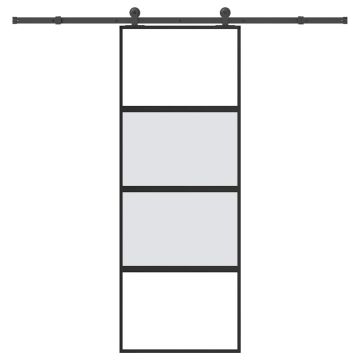 vidaXL Stumdomos durys su įrangos rinkiniu, 76x205cm