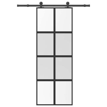 vidaXL Stumdomos durys su įrangos rinkiniu, 76x205cm