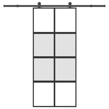 vidaXL Stumdomos durys su įrangos rinkiniu, 90x205cm