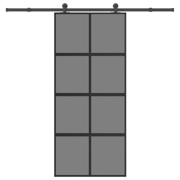 vidaXL Stumdomos durys su įrangos rinkiniu, 90x205cm