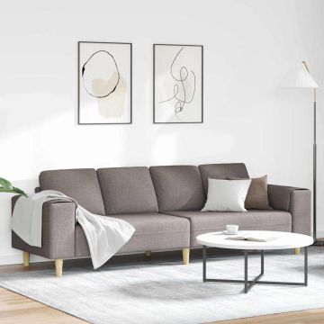vidaXL Svetainės sofa Taupe 250 x 77 x 76 cm Poliesteris