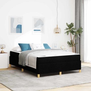 vidaXL Lovos rėmas su čiužiniu Juoda 160 x 200 cm audinys