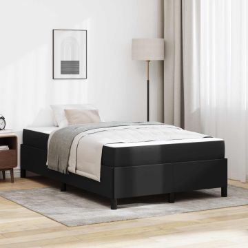 vidaXL Lovos rėmas su čiužiniu Juoda 120 x 190 cm audinys