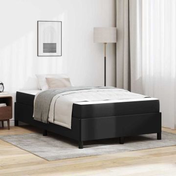 vidaXL Lovos rėmas su čiužiniu Juoda 120 x 200 cm audinys