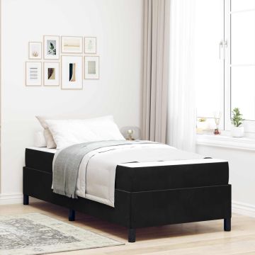vidaXL Lovos rėmas su čiužiniu Juoda 80 x 200 cm audinys