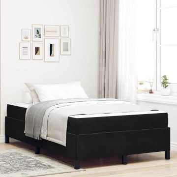 vidaXL Lovos rėmas su čiužiniu Juoda 120 x 200 cm audinys