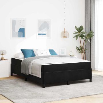 vidaXL Lovos rėmas su čiužiniu Juoda 140 x 200 cm audinys