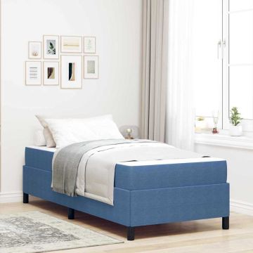 vidaXL Lovos rėmas su čiužiniu Mėlyna 100 x 200 cm audinys