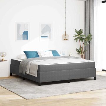 vidaXL Lovos rėmas su čiužiniu Šviesiai pilka 180 x 200 cm audinys