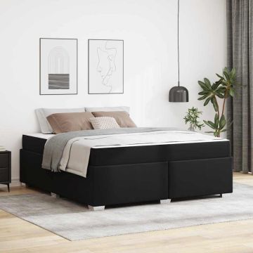 vidaXL Lovos rėmas su čiužiniu Juoda 180 x 200 cm audinys