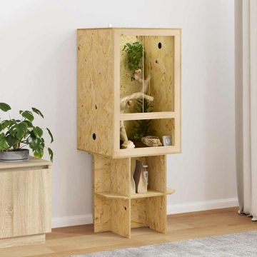vidaXL Terariumas Ruda 50 x 50 x 130 cm OSB