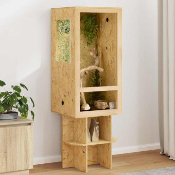 vidaXL Terariumas Ruda 50 x 50 x 130 cm OSB