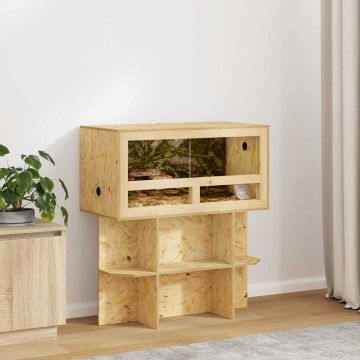 vidaXL Terariumas Ruda 80 x 40 x 90 cm OSB
