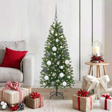 vidaXL Dirbtinė Kalėdų eglutė su 150 LED Žalia 120 cm PE ir PVC