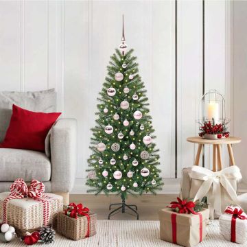 vidaXL Dirbtinė Kalėdų eglutė su 150 LED Žalia 120 cm PE ir PVC