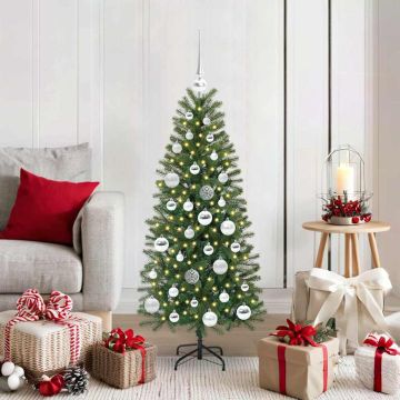 vidaXL Dirbtinė Kalėdų eglutė su 150 LED Žalia 120 cm PE ir PVC