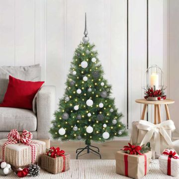 vidaXL Dirbtinė Kalėdų eglutė su 150 LED Žalia 120 cm PE ir PVC