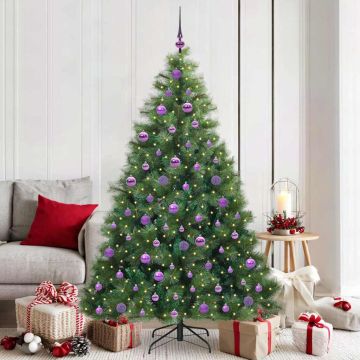 vidaXL Dirbtinė Kalėdų eglutė su 300 LED Žalia 180 cm PE ir PVC