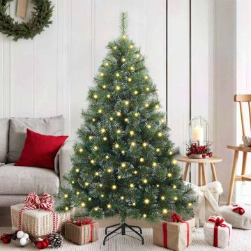 vidaXL Dirbtinė Kalėdų eglutė su 150 LED Žalia 150 cm PE ir PVC