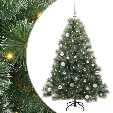 vidaXL Dirbtinė Kalėdų eglutė su 150 LED Žalia 150 cm PE ir PVC
