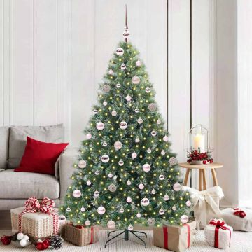 vidaXL Dirbtinė Kalėdų eglutė su 300 LED Žalia 180 cm PE ir PVC