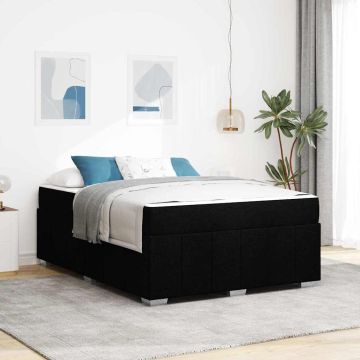 vidaXL Lovos rėmas su čiužiniu Juoda 160 x 200 cm audinys