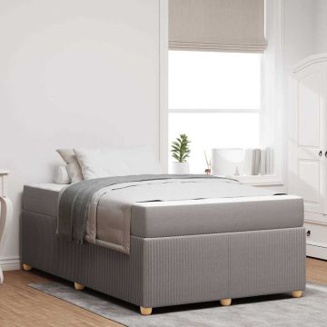 vidaXL Lovos rėmas su čiužiniu Taupe 120 x 190 cm audinys