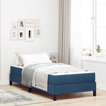 vidaXL Kiemas lova su čiužiniu Mėlyna 80 x 200 cm audinys