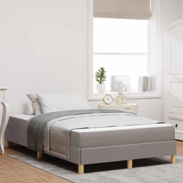 vidaXL Kiemas lova su čiužiniu Taupe 120 x 200 cm audinys