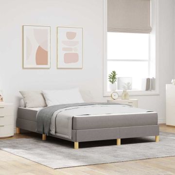 vidaXL Kiemas lova su čiužiniu Taupe 160 x 200 cm audinys