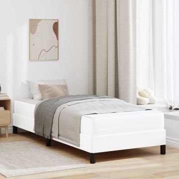 vidaXL Lovos rėmas su čiužiniu Švari balta 90 x 190 cm audinys
