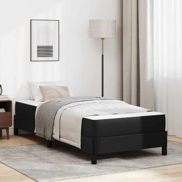 vidaXL Lovos rėmas su čiužiniu Juoda 100 x 200 cm audinys
