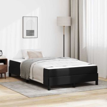 vidaXL Lovos rėmas su čiužiniu Juoda 120 x 200 cm audinys