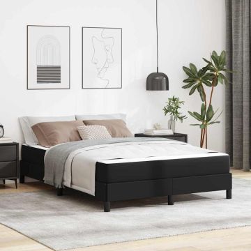 vidaXL Lovos rėmas su čiužiniu Juoda 140 x 200 cm audinys