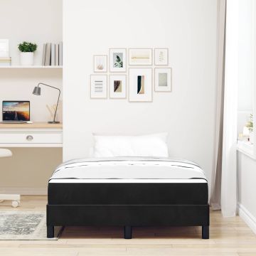 vidaXL Kiemas lova su čiužiniu Juoda 120 x 190 cm audinys