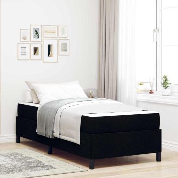 vidaXL Kiemas lova Juoda 100 x 200 cm audinys