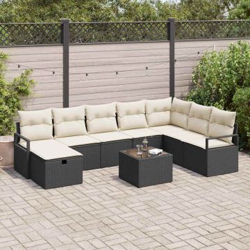 vidaXL Sofos komplektas su pagalve 6 pcs poliratanas