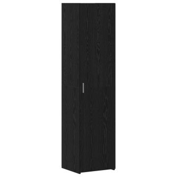 vidaXL Aukštas spintelė 2 pcs Juodas ąžuolas 45 x 42,5 x 185 cm