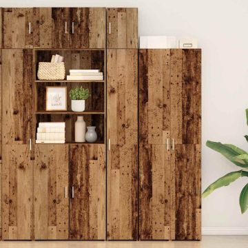 vidaXL Oppbevaringsskap 3 pcs Senas medis 30 x 42,5 x 225 cm